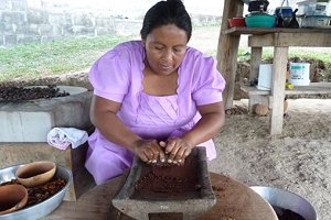 Stone Grinding Cacao