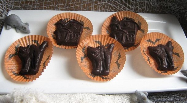 Halloween Molded Raw Chocolates