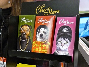 Chocolate Stars Dog Bars at Winter Fancy Food Show