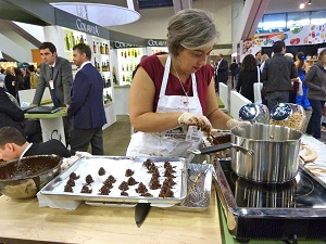 Chocolatier at the Winter Fancy Food Show