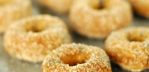 baked pumpkin chocolate chip doughnuts