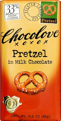 Chocolove Pretzel in Milk Chocolate