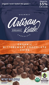 Artisan Kettle - organic bittersweet chocolate chips