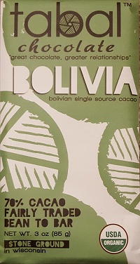 tabal chocolate - Bolivia 70%