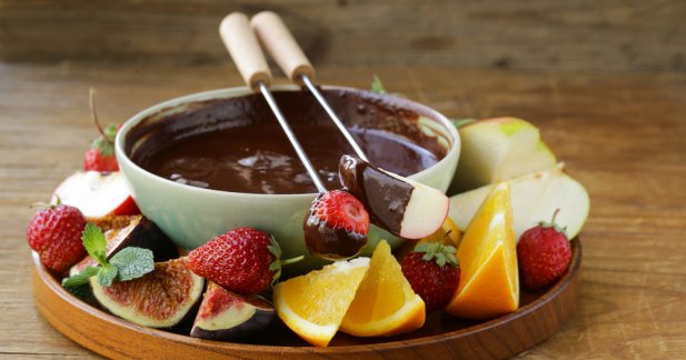Fruits dipped in chocolate