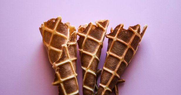 chocolate waffle cone
