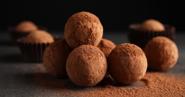 dark chocolate truffles